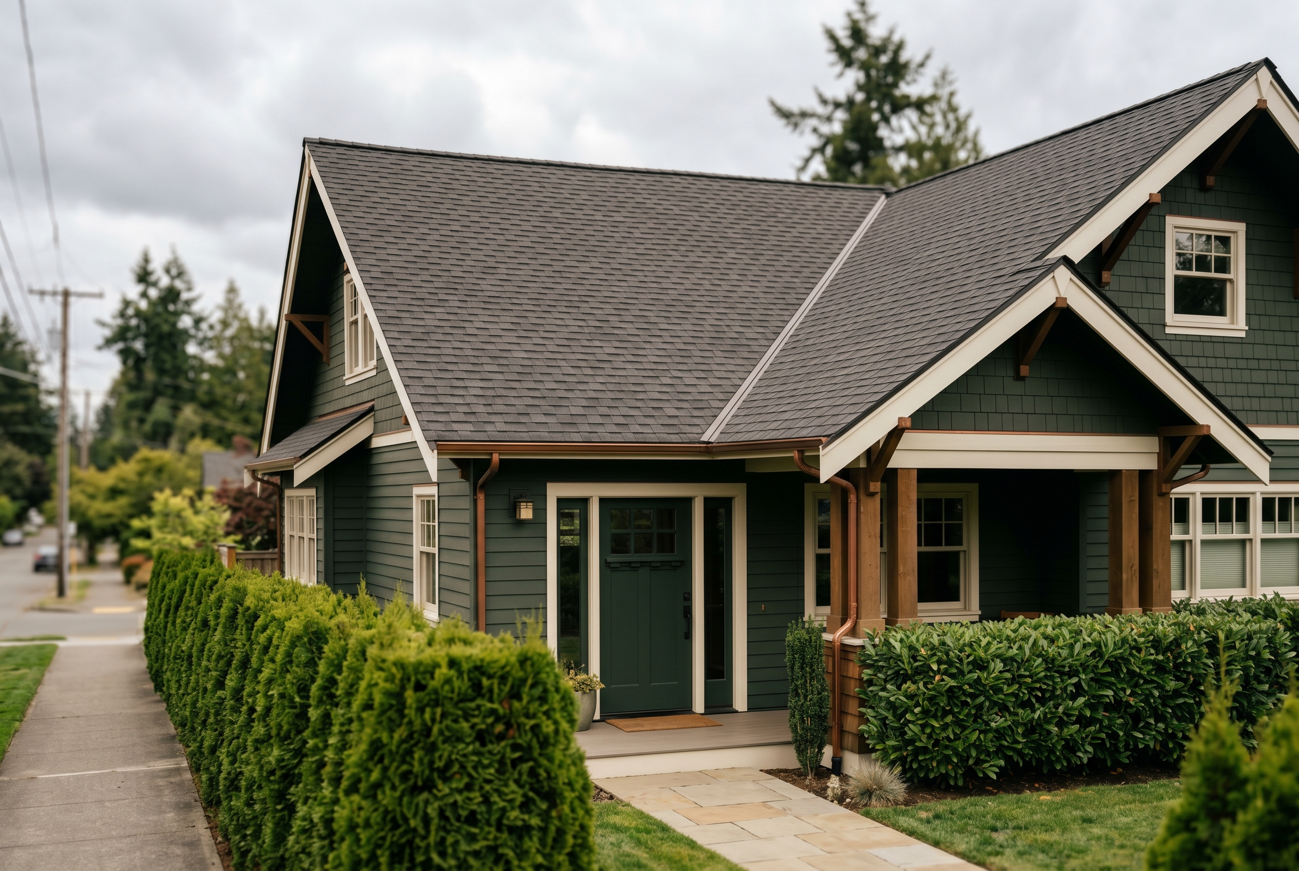 GAF Timberline HDZ · Bainbridge craftsman · full replacement
